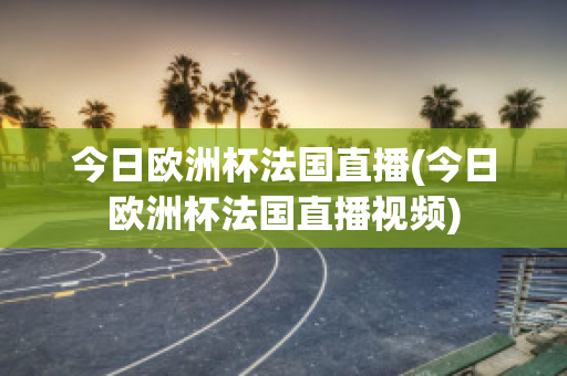 今日欧洲杯法国直播(今日欧洲杯法国直播视频)