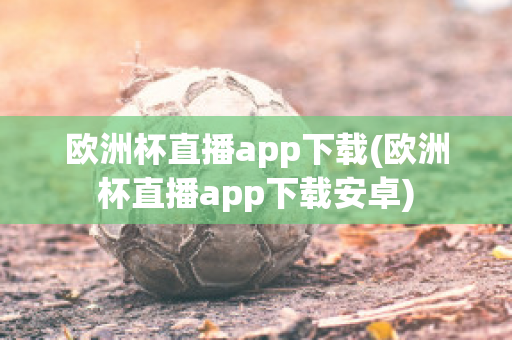 欧洲杯直播app下载(欧洲杯直播app下载安卓)