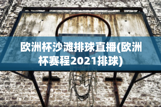 欧洲杯沙滩排球直播(欧洲杯赛程2021排球)