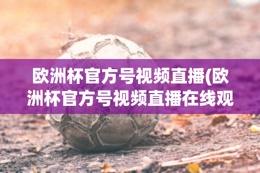 欧洲杯官方号视频直播(欧洲杯官方号视频直播在线观看)