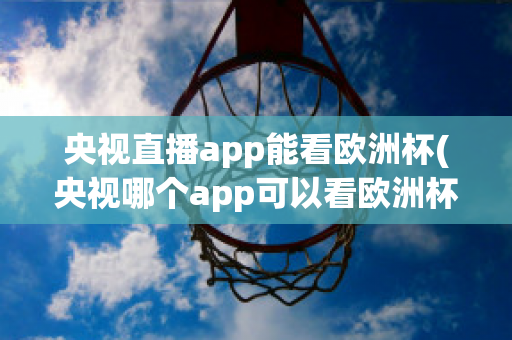 央视直播app能看欧洲杯(央视哪个app可以看欧洲杯)