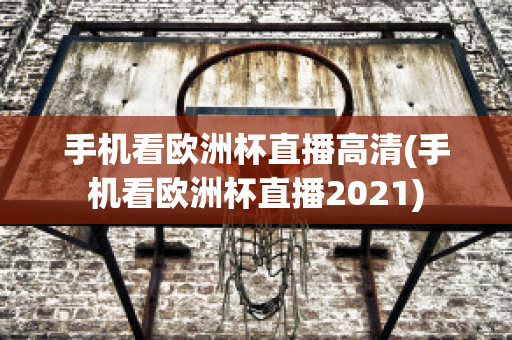 手机看欧洲杯直播高清(手机看欧洲杯直播2021)