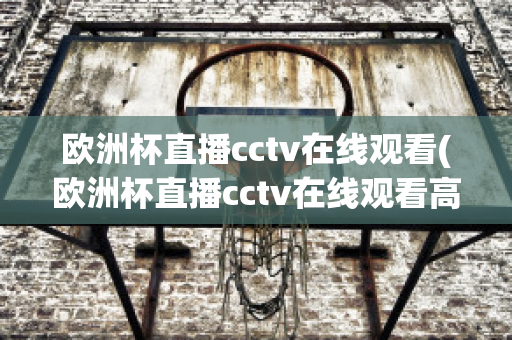 欧洲杯直播cctv在线观看(欧洲杯直播cctv在线观看高清)