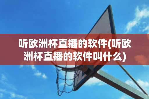 听欧洲杯直播的软件(听欧洲杯直播的软件叫什么)