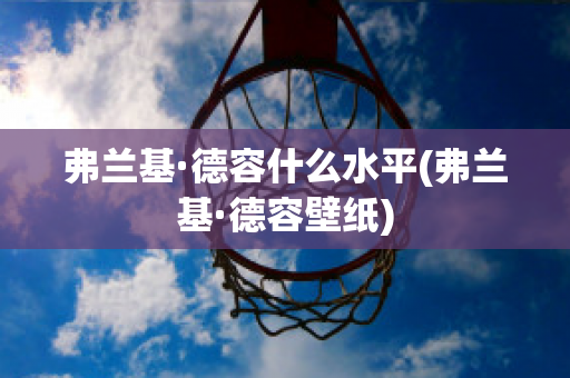 弗兰基·德容什么水平(弗兰基·德容壁纸)