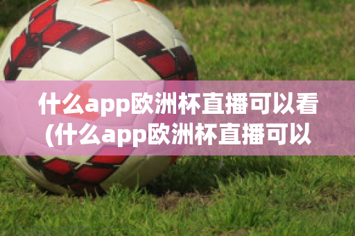 什么app欧洲杯直播可以看(什么app欧洲杯直播可以看nba)