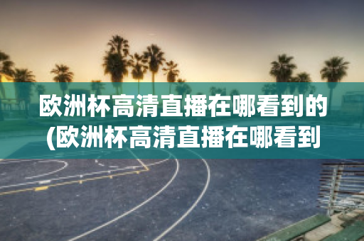 欧洲杯高清直播在哪看到的(欧洲杯高清直播在哪看到的视频)