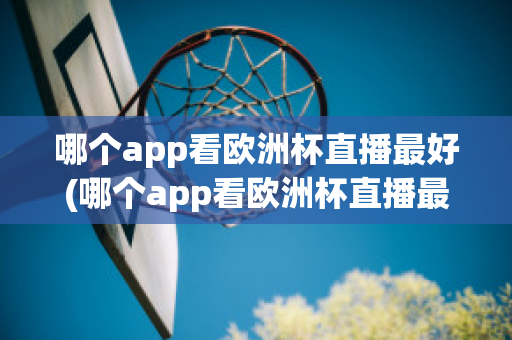 哪个app看欧洲杯直播最好(哪个app看欧洲杯直播最好用)