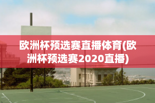 欧洲杯预选赛直播体育(欧洲杯预选赛2020直播)