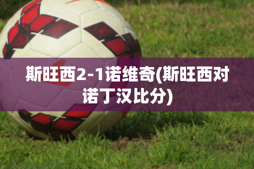 斯旺西2-1诺维奇(斯旺西对诺丁汉比分)