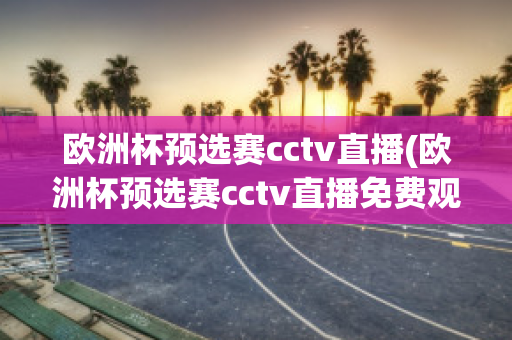 欧洲杯预选赛cctv直播(欧洲杯预选赛cctv直播免费观看)