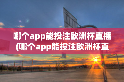 哪个app能投注欧洲杯直播(哪个app能投注欧洲杯直播软件)