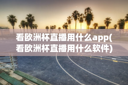 看欧洲杯直播用什么app(看欧洲杯直播用什么软件)