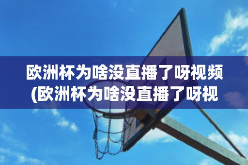 欧洲杯为啥没直播了呀视频(欧洲杯为啥没直播了呀视频在线观看)