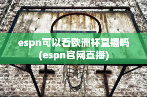 espn可以看欧洲杯直播吗(espn官网直播)