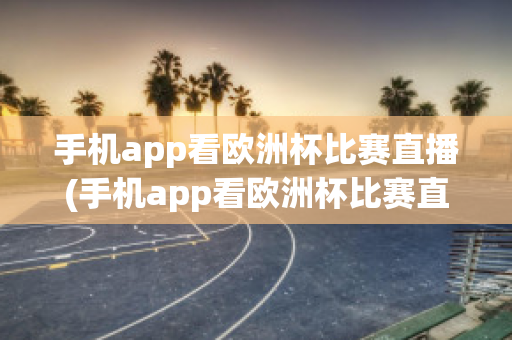 手机app看欧洲杯比赛直播(手机app看欧洲杯比赛直播怎么看)