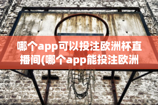 哪个app可以投注欧洲杯直播间(哪个app能投注欧洲杯)