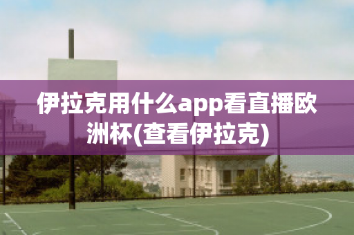 伊拉克用什么app看直播欧洲杯(查看伊拉克)