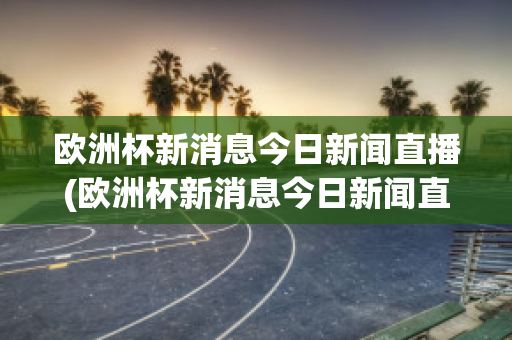 欧洲杯新消息今日新闻直播(欧洲杯新消息今日新闻直播回放)