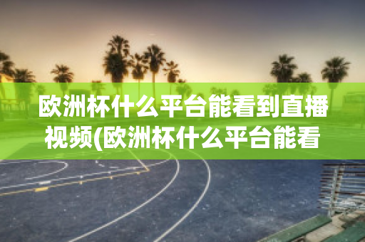 欧洲杯什么平台能看到直播视频(欧洲杯什么平台能看到直播视频呢)