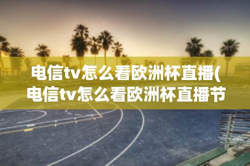 电信tv怎么看欧洲杯直播(电信tv怎么看欧洲杯直播节目)