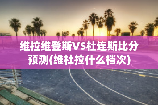 维拉维登斯VS杜连斯比分预测(维杜拉什么档次)