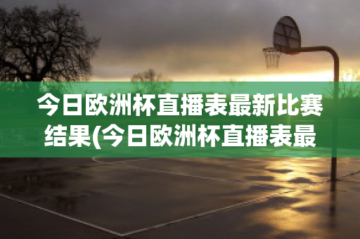 今日欧洲杯直播表最新比赛结果(今日欧洲杯直播表最新比赛结果如何)