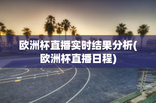 欧洲杯直播实时结果分析(欧洲杯直播日程)