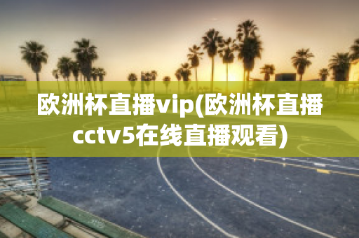 欧洲杯直播vip(欧洲杯直播cctv5在线直播观看)