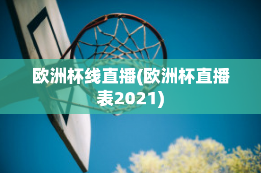 欧洲杯线直播(欧洲杯直播表2021)